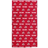 Chad & Jake Ohio State Buckeyes 30" x 60" Personalized Repeat Logo Vertical Towel