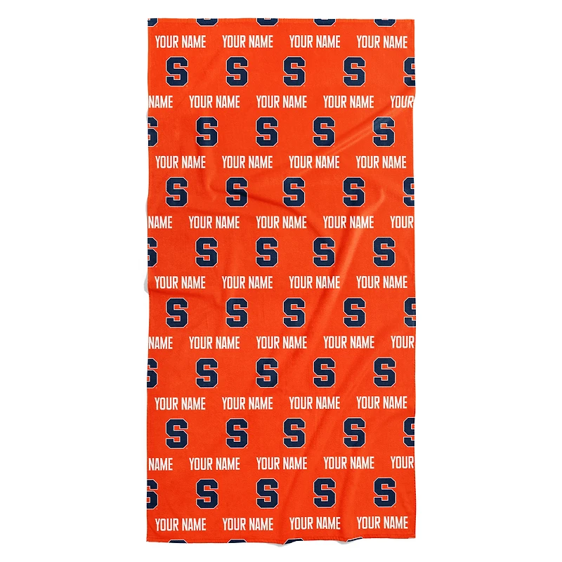 Chad & Jake Syracuse Orange 30" x 60" Personalized Repeat Logo Vertical Towel