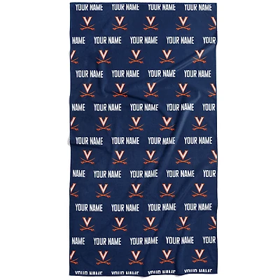 Chad & Jake Virginia Cavaliers 30" x 60" Personalized Repeat Logo Vertical Towel
