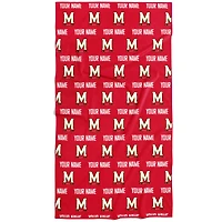 Chad & Jake Maryland Terrapins 30" x 60" Personalized Repeat Logo Vertical Towel