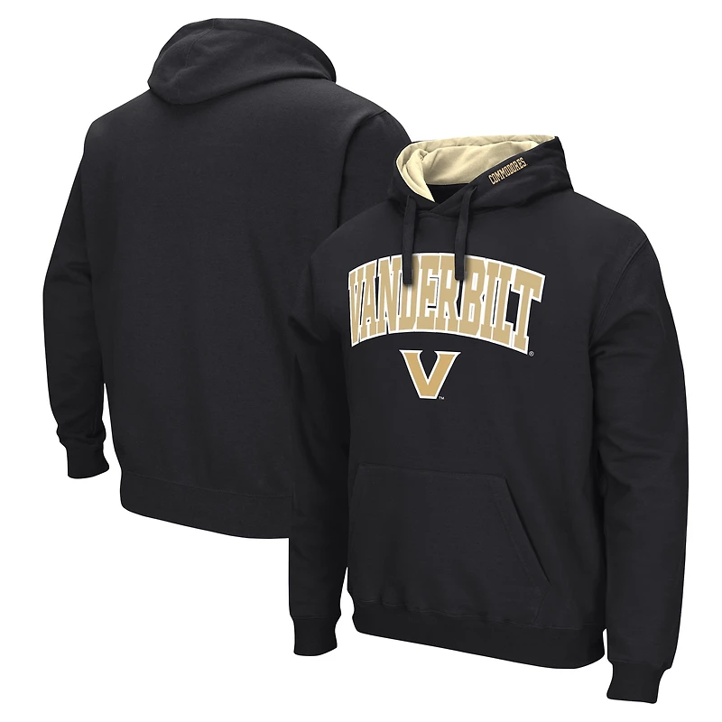 Men's Colosseum  Black Vanderbilt Commodores Arch & Logo Pullover Hoodie