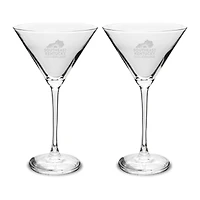 Southeast Kentucky Community & Technical College Two-Piece Traditional 10oz. Martini Glass Set
