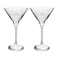 West Kentucky Community and Technical College Two-Piece Traditional 10oz. Martini Glass Set