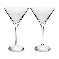 Jefferson Vikings Two-Piece Traditional 10oz. Martini Glass Set