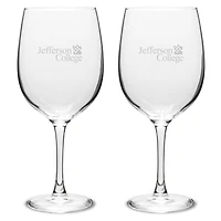 Jefferson Vikings Two-Piece 19oz. Traditional Wine Glass Set
