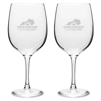 Owensboro Community and Technical College Two-Piece 19oz. Traditional Wine Glass Set