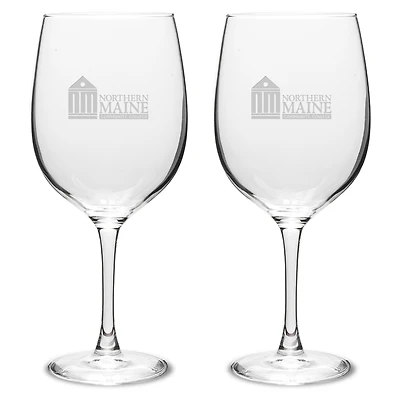 NMCC Falcon Two-Piece 19oz. Traditional Wine Glass Set
