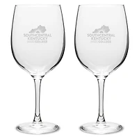 Southcentral Community and Technical College Two-Piece 19oz. Traditional Wine Glass Set