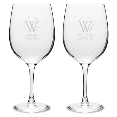 Wallace Governors Two-Piece 19oz. Traditional Wine Glass Set