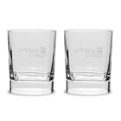 Jefferson Vikings 2-Piece 11.75oz. Luigi Bormioli Square Round Double Old Fashion Set