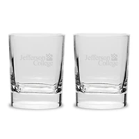 Jefferson Vikings 2-Piece 11.75oz. Luigi Bormioli Square Round Double Old Fashion Set