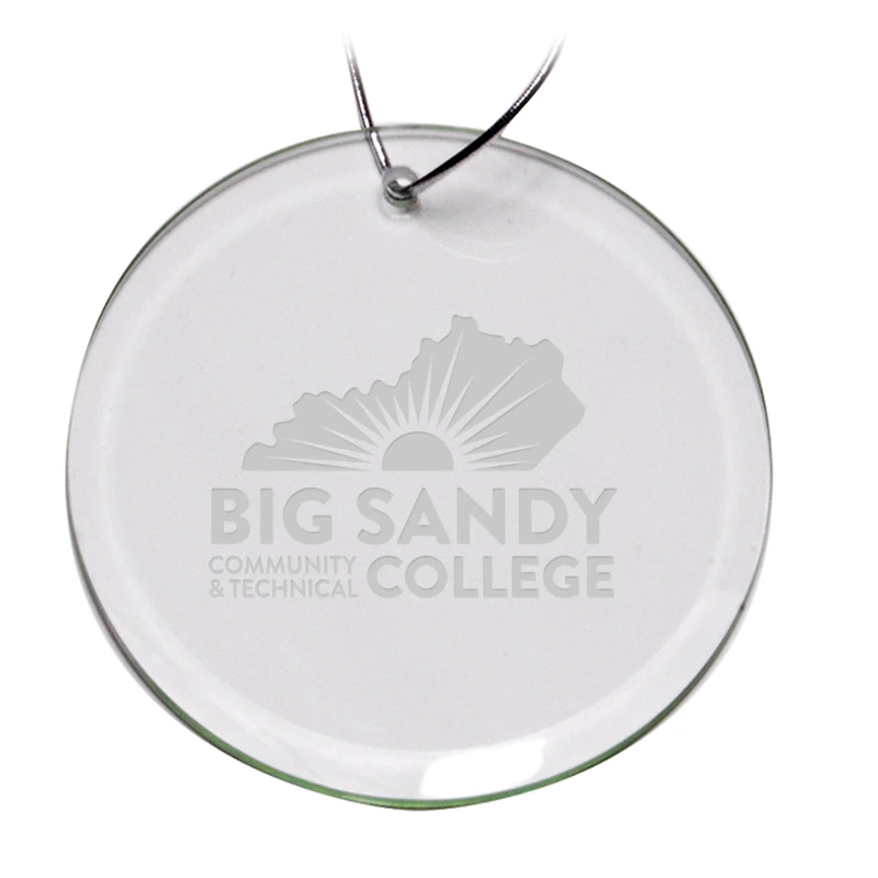 Big Sandy Community and Technical College 3'' Round Glass Ornament