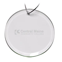 Central Maine Community College 3'' Round Glass Ornament