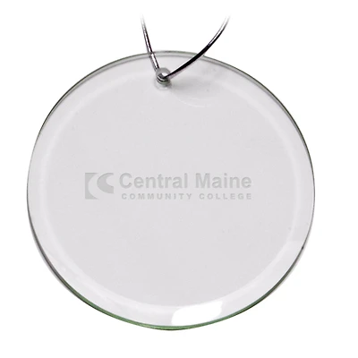 Central Maine Community College 3'' Round Glass Ornament