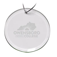 Owensboro Community and Technical College 3'' Round Glass Ornament