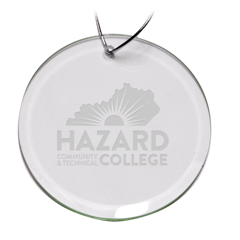 Hazard Community and Technical College 3'' Round Glass Ornament