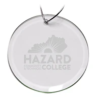 Hazard Community and Technical College 3'' Round Glass Ornament