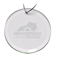 Henderson Community College 3'' Round Glass Ornament