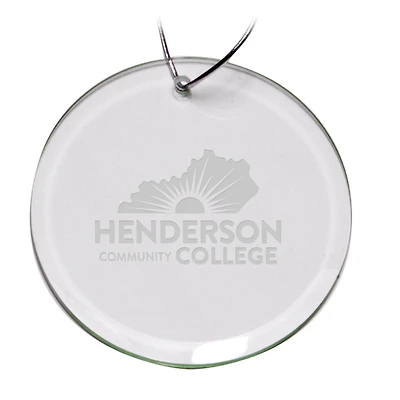 Henderson Community College 3'' Round Glass Ornament