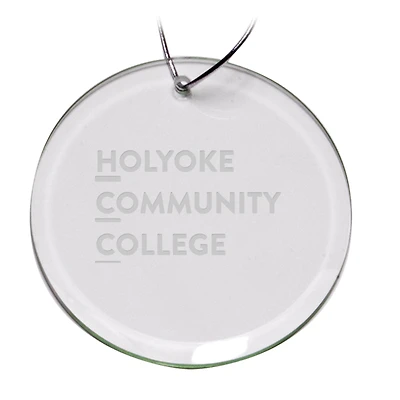 Holyoke Community College 3'' Round Glass Ornament