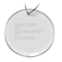 Holyoke Community College 3'' Round Glass Ornament