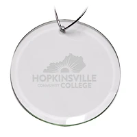 Hopkinsville Community College 3'' Round Glass Ornament