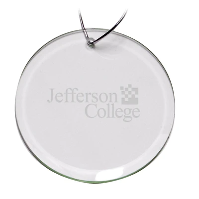 Jefferson Vikings 3'' Round Glass Ornament