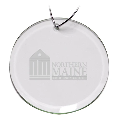 NMCC Falcon 3'' Round Glass Ornament