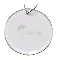 Jefferson Community College Cannoneers 3'' Round Glass Ornament