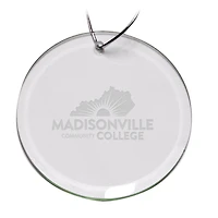 Madisonville Community College 3'' Round Glass Ornament