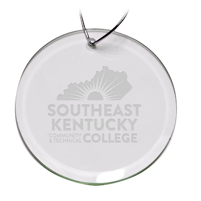 Southeast Kentucky Community & Technical College 3'' Round Glass Ornament