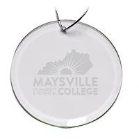 Maysville Community and Technical College 3'' Round Glass Ornament