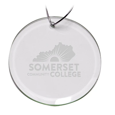 Somerset Community College 3'' Round Glass Ornament