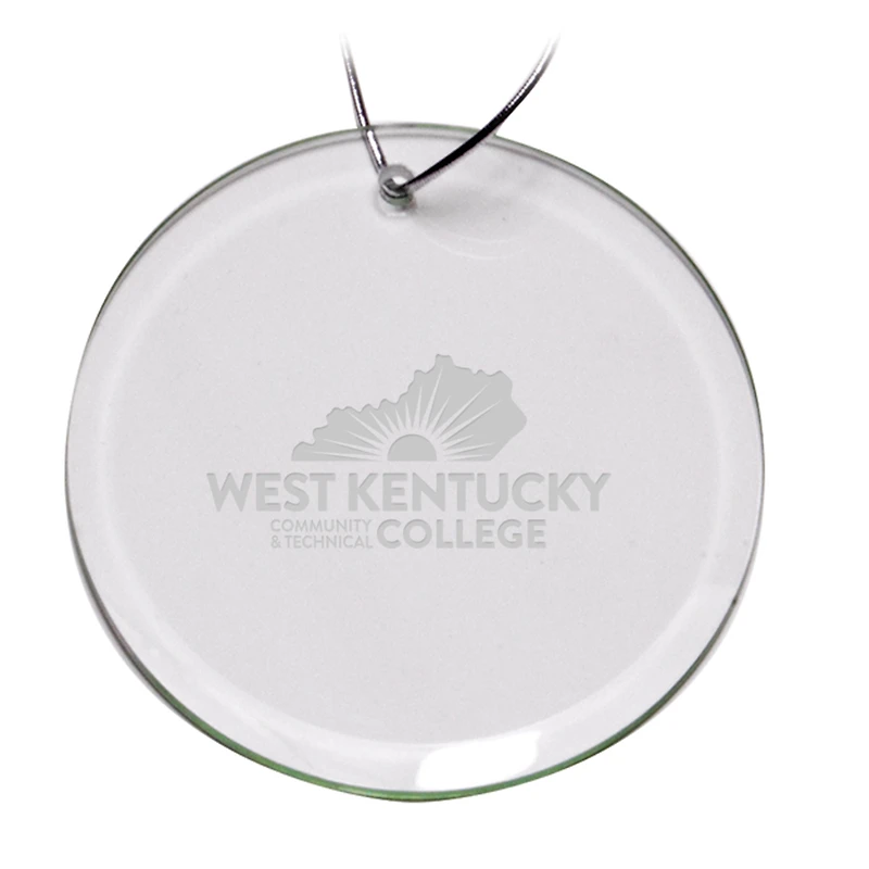 West Kentucky Community and Technical College 3'' Round Glass Ornament