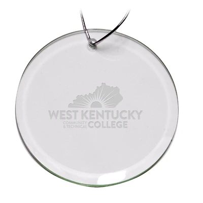 West Kentucky Community and Technical College 3'' Round Glass Ornament