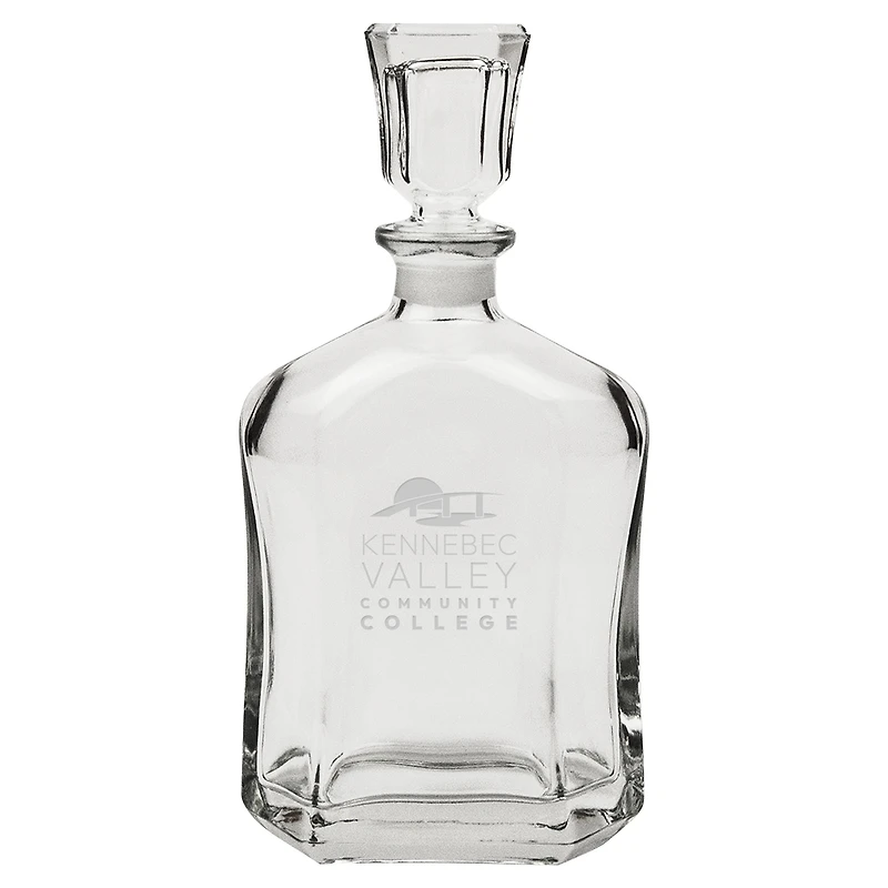 Kennebec Valley Community College 23.75oz. Crystal Whisky Decanter