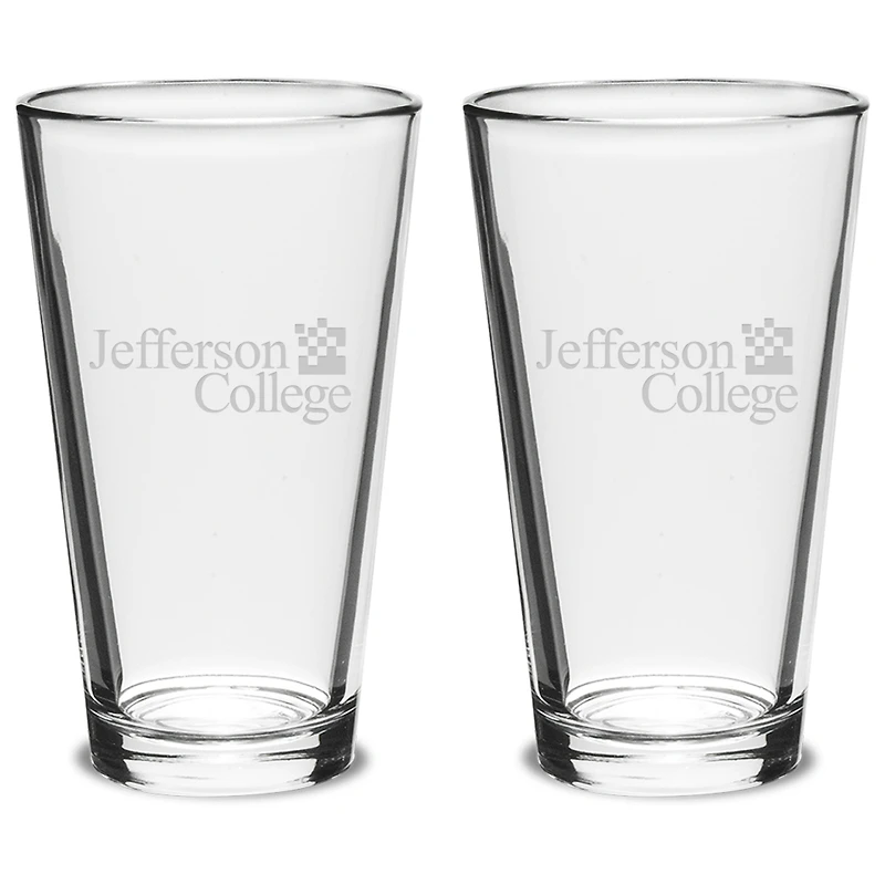 Jefferson Vikings 16oz. 2-Piece Classic Pub Glass Set