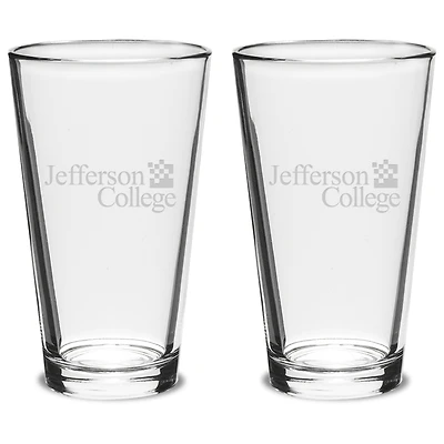 Jefferson Vikings 16oz. 2-Piece Classic Pub Glass Set
