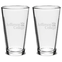Jefferson Vikings 16oz. 2-Piece Classic Pub Glass Set