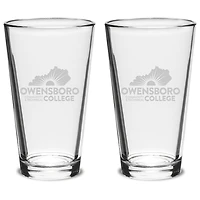 Owensboro Community and Technical College 16oz. 2-Piece Classic Pub Glass Set