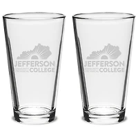 Jefferson Community and Technical College 16oz. 2-Piece Classic Pub Glass Set