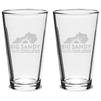 Big Sandy Community and Technical College 16oz. 2-Piece Classic Pub Glass Set