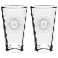 Middle Georgia State Knights 16oz. 2-Piece Classic Pub Glass Set