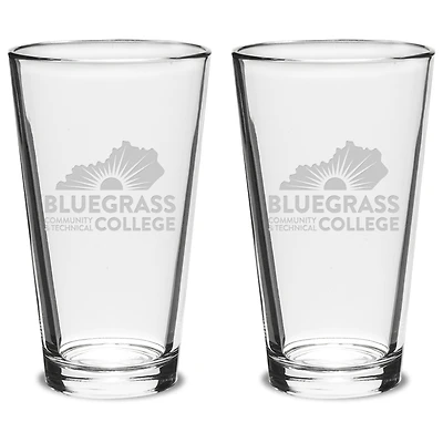 Bluegrass Community and Technical College 16oz. 2-Piece Classic Pub Glass Set