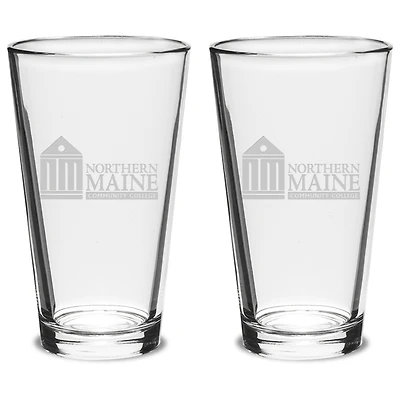 NMCC Falcon 16oz. 2-Piece Classic Pub Glass Set