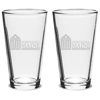 NMCC Falcon 16oz. 2-Piece Classic Pub Glass Set