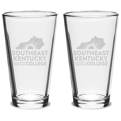 Southeast Kentucky Community & Technical College 16oz. 2-Piece Classic Pub Glass Set