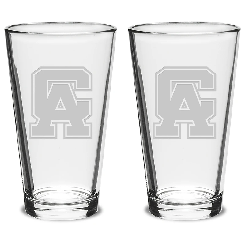 Central Alabama Community College Trojans 16oz. 2-Piece Classic Pub Glass Set
