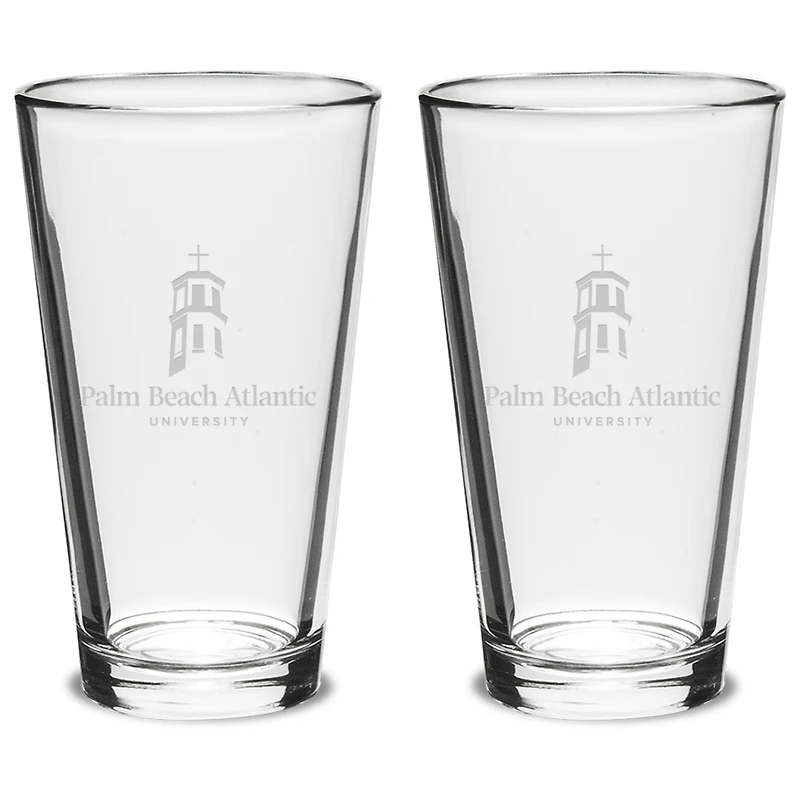 Palm Beach Atlantic Sailfish 16oz. 2-Piece Classic Pub Glass Set
