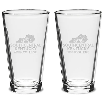 Southcentral Community and Technical College 16oz. 2-Piece Classic Pub Glass Set